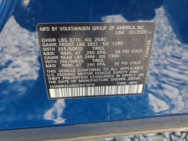 2025 VOLKSWAGEN ATLAS SE