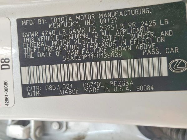 2023 LEXUS ES 350 350 Premium