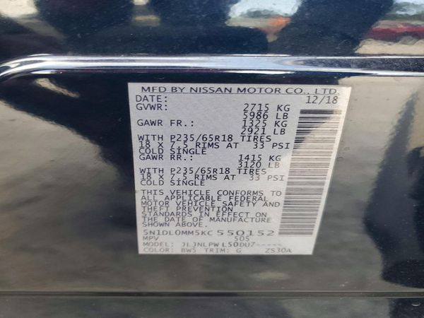2019 INFINITI QX60