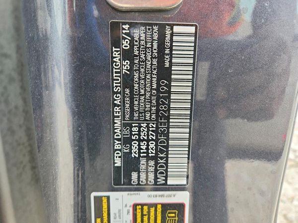 2014 MERCEDES-BENZ E E550