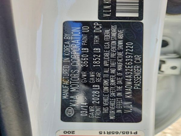 2014 KIA RIO 1.6 AT LX STD/Power