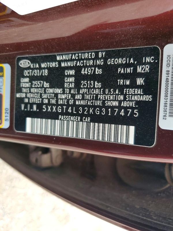2019 KIA OPTIMA LX, S