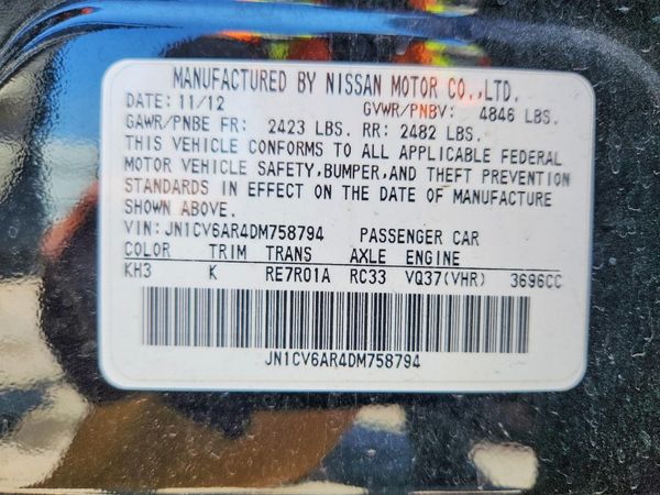 2013 INFINITI G37