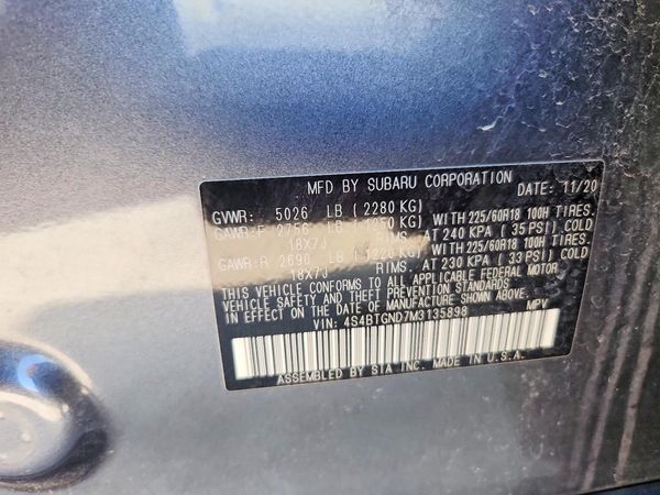 2021 SUBARU OUTBACK