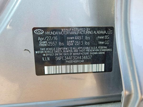 2016 HYUNDAI SONATA