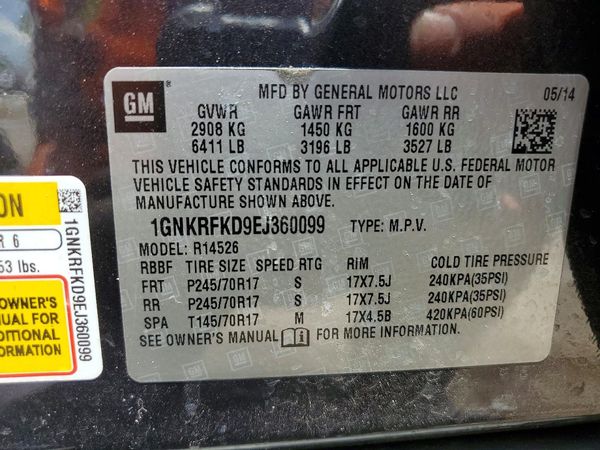 2014 CHEVROLET TRAVERSE LS