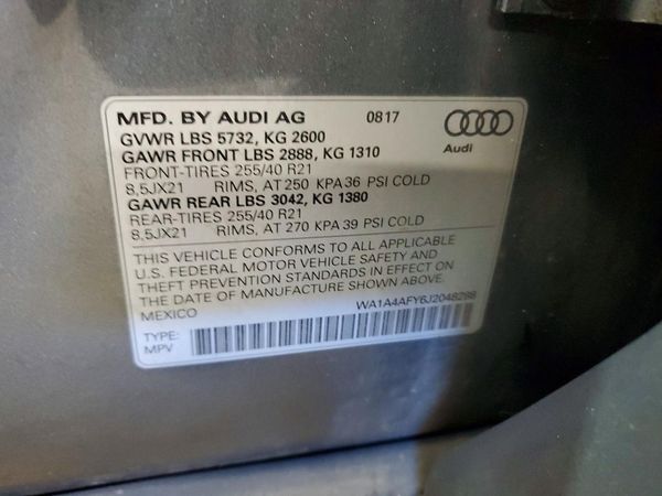 2018 AUDI SQ5 quattro Premium Plus