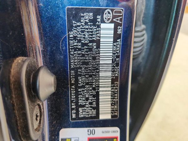 2018 TOYOTA COROLLA L/LE/SE/XLE/XSE