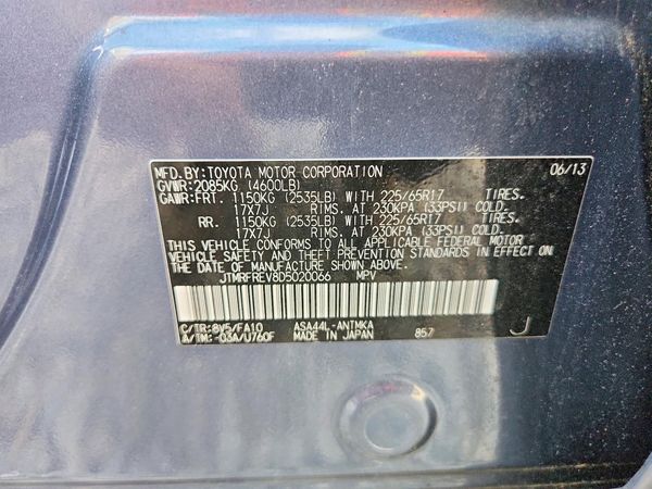 2013 TOYOTA RAV4 Sports