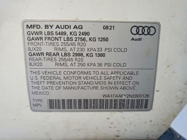 2022 AUDI Q5