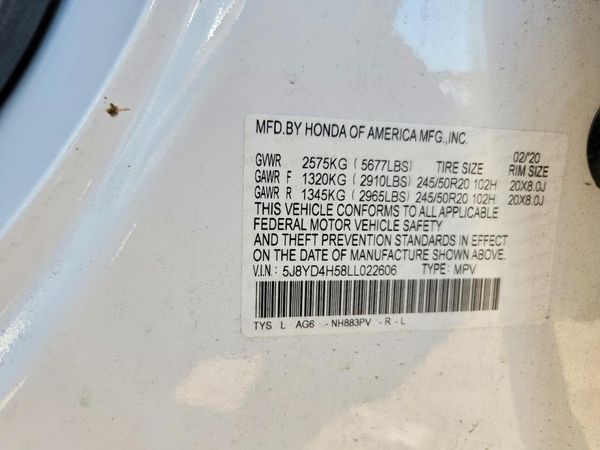 2020 ACURA MDX SH-AWD TECH 7P