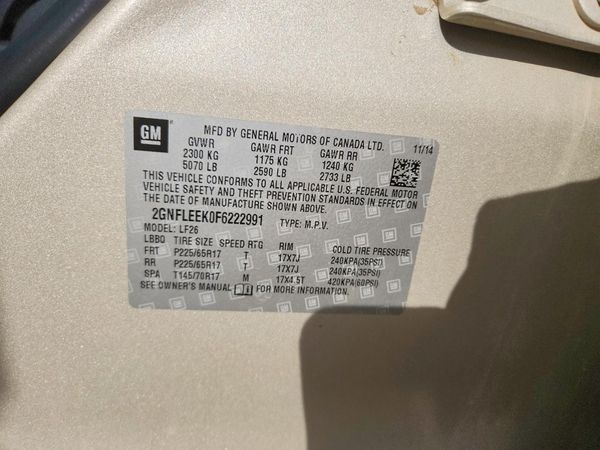 2015 CHEVROLET EQUINOX LS