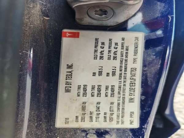 2018 TESLA MODEL 3