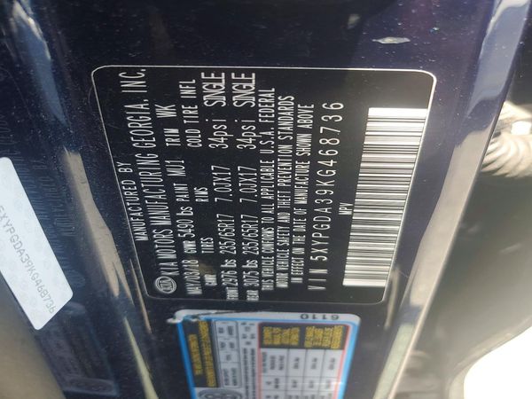 2019 KIA SORENTO L, LX, S