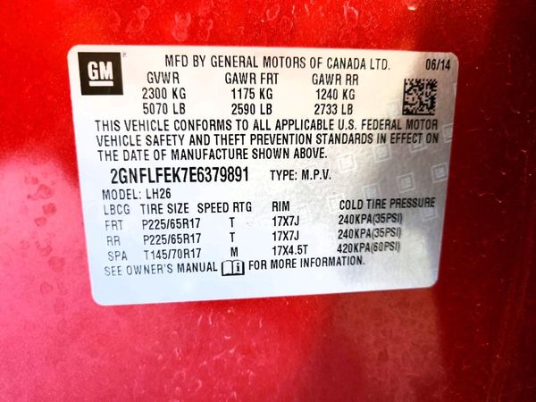 2014 CHEVROLET EQUINOX 1LT