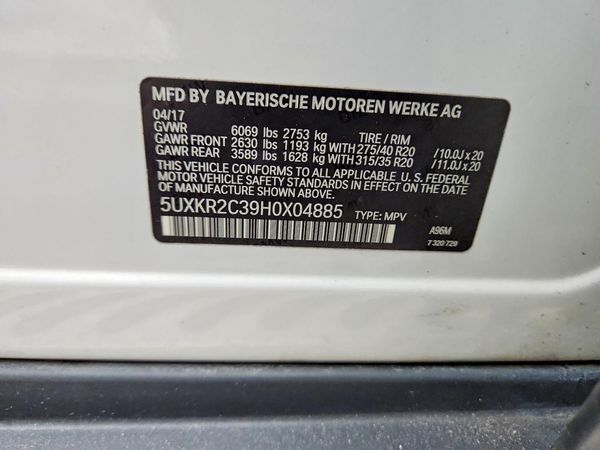 2017 BMW X5 sDrive35i