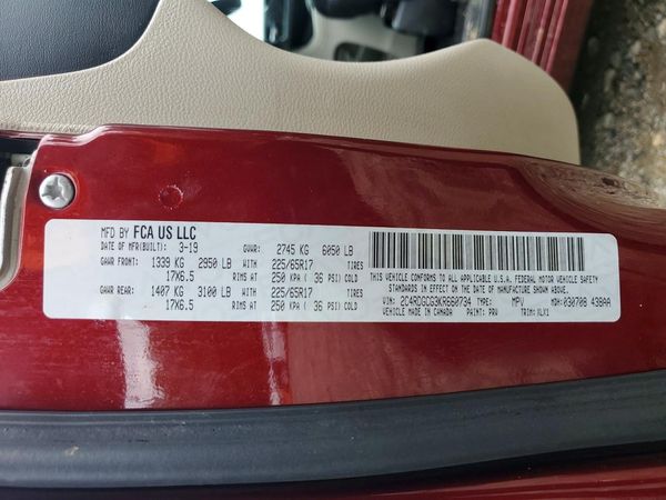2019 DODGE GRAND CARAVAN SXT