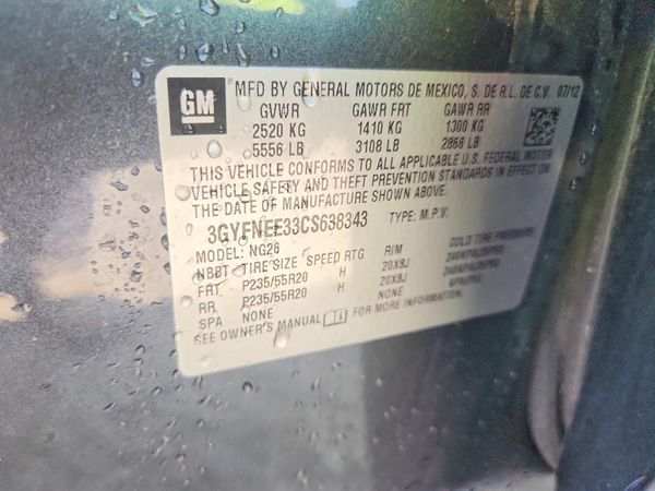 2012 CADILLAC SRX Performance