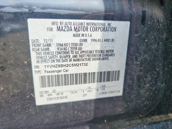 2012 MAZDA 6 Sport/GS