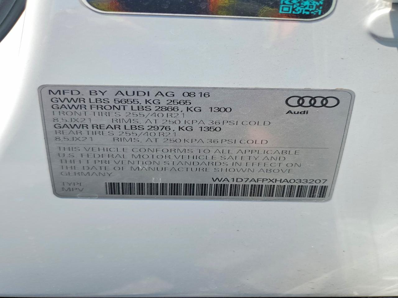 2017 AUDI Q5