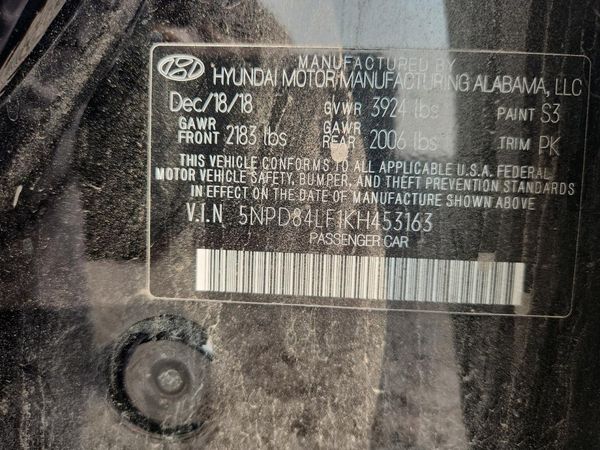 2019 HYUNDAI ELANTRA