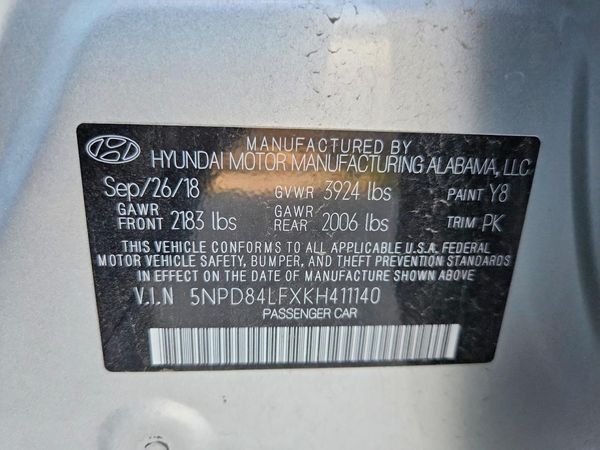 2019 HYUNDAI ELANTRA
