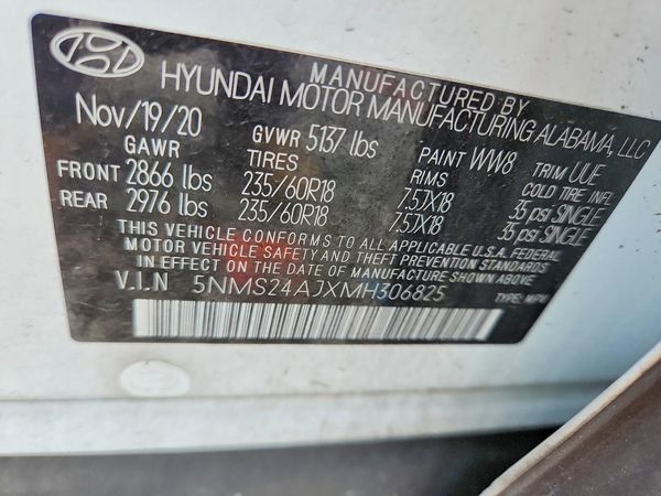 2021 HYUNDAI SANTA FE SEL
