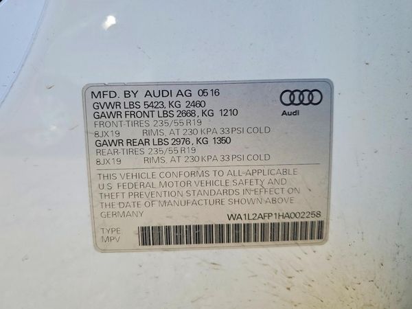 2017 AUDI Q5 quattro Premium Plus