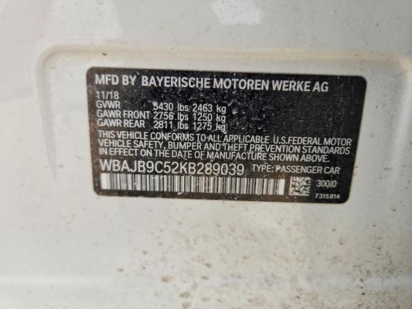 2019 BMW M550XI xDrive