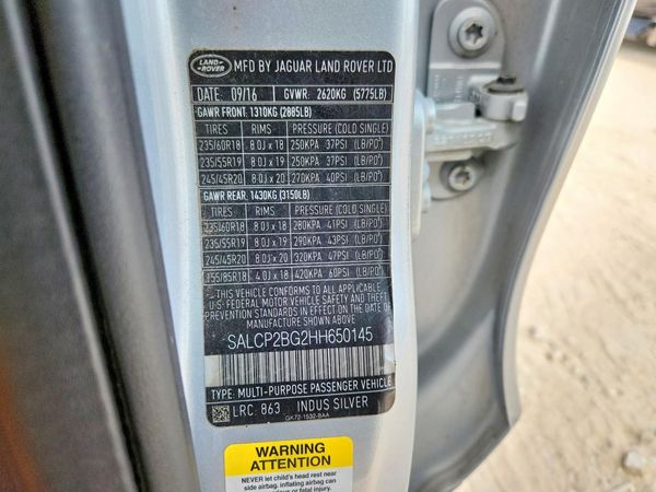 2017 LAND ROVER DISCOVERY SPORT SE