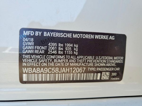 2018 BMW 320