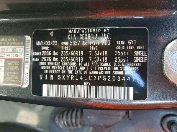 2023 KIA SORENTO S