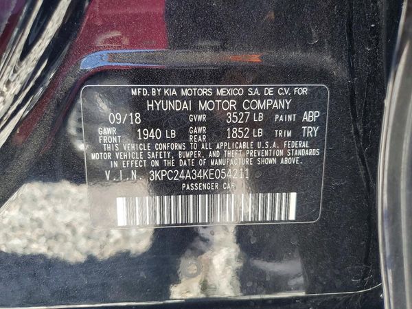 2019 HYUNDAI ACCENT