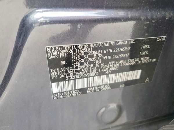 2016 TOYOTA RAV4 LE (X Grade)