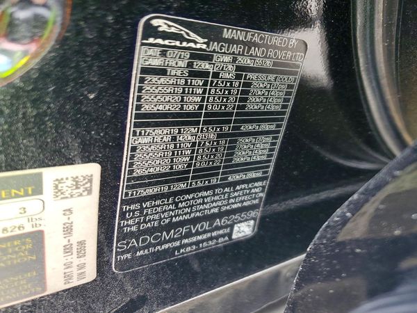 2020 JAGUAR F-PACE S