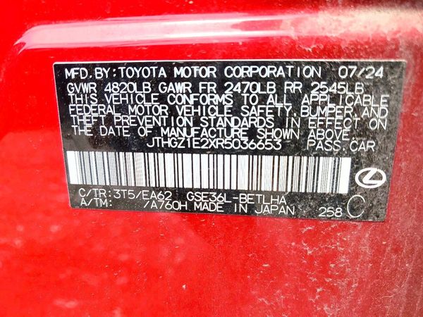 2024 LEXUS IS 350 350 F Sport