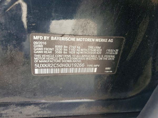 2017 BMW X5 sDrive35i