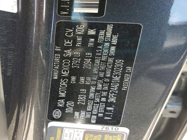2021 KIA FORTE