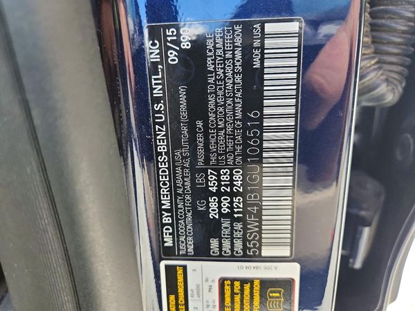 2016 MERCEDES-BENZ C
