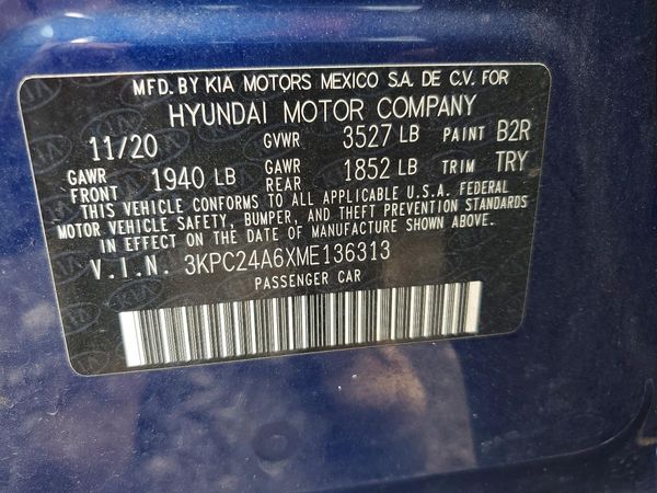 2021 HYUNDAI ACCENT SE & SEL