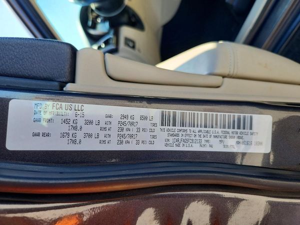 2015 JEEP GRAND CHEROKEE LAREDO 4X4