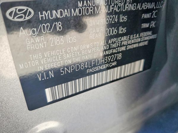 2018 HYUNDAI ELANTRA