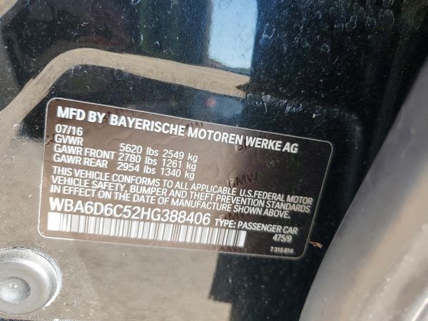2017 BMW 650 xDrive GC