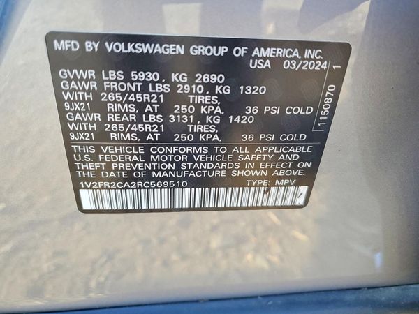 2024 VOLKSWAGEN ATLAS