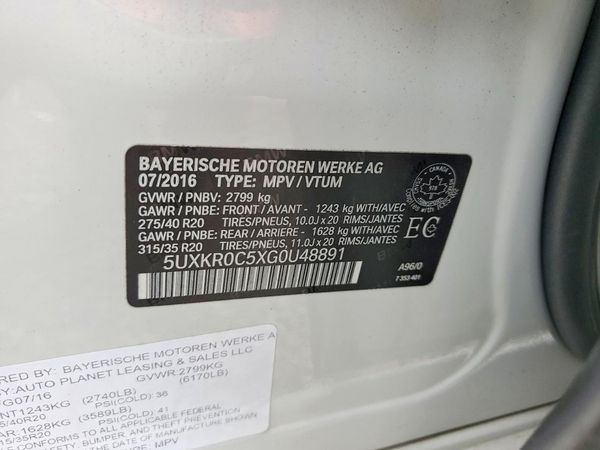 2016 BMW X5 xDrive35i