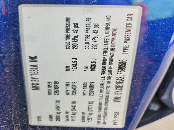 2020 TESLA MODEL 3