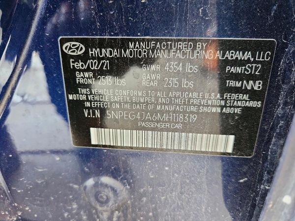 2021 HYUNDAI SONATA