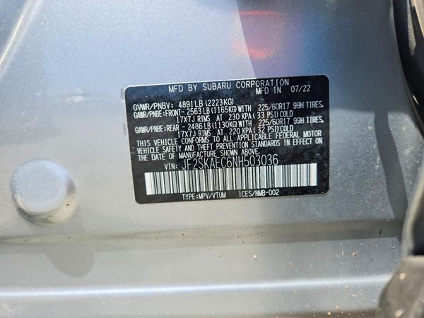 2022 SUBARU FORESTER