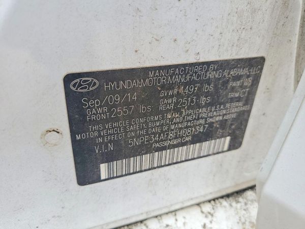 2015 HYUNDAI SONATA