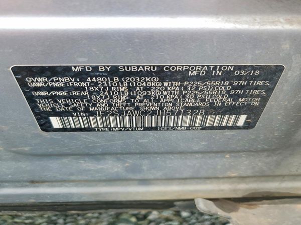 2018 SUBARU FORESTER